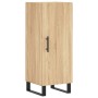 Credenza Rovere Sonoma 34,5x34x180 cm in Legno Multistrato