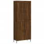 Credenza Rovere Marrone 69,5x34x180 cm in Legno Multistrato