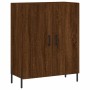 Credenza Rovere Marrone 69,5x34x180 cm in Legno Multistrato