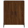 Credenza Rovere Marrone 69,5x34x180 cm in Legno Multistrato