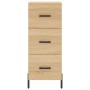 Credenza Rovere Sonoma 34,5x34x180 cm in Legno Multistrato