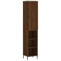 Credenza Rovere Marrone 34,5x34x180 cm in Legno Multistrato