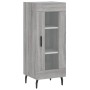 Credenza Grigio Sonoma 34,5x34x180 cm in Legno Multistrato