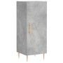 Credenza Grigio Cemento 34,5x34x180 cm in Legno Multistrato