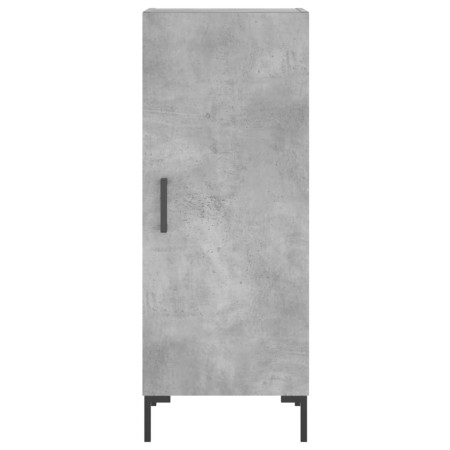 Credenza Grigio Cemento 34,5x34x180 cm in Legno Multistrato