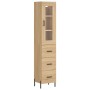 Credenza Rovere Sonoma 34,5x34x180 cm in Legno Multistrato