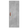 Credenza Grigio Cemento 34,5x34x180 cm in Legno Multistrato