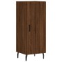 Credenza Rovere Marrone 34,5x34x180 cm in Legno Multistrato