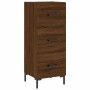 Credenza Rovere Marrone 34,5x34x180 cm in Legno Multistrato