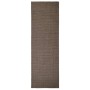 Tappeto in Sisal per Tiragraffi Marrone 80x250 cm