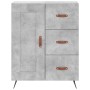 Credenza Grigio Cemento 69,5x34x180 cm in Legno Multistrato