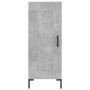 Credenza Grigio Cemento 34,5x34x180 cm in Legno Multistrato