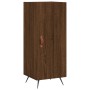 Credenza Rovere Marrone 34,5x34x180 cm in Legno Multistrato