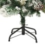 Albero di Natale Innevato Preilluminato Pigne 150cm in PVC e PE