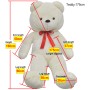 Orsacchiotto di Peluche XXL Bianco 160 cm