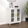 Credenza 69,5x34x90 cm in Legno Multistrato Bianco Lucido