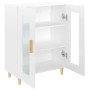 Credenza 69,5x34x90 cm in Legno Multistrato Bianco Lucido