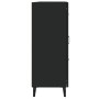 Credenza Nera 69,5x34x90 cm in Legno Multistrato