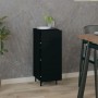 Credenza Nero 34,5x34x90 cm in Legno Multistrato