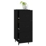 Credenza Nero 34,5x34x90 cm in Legno Multistrato