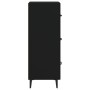 Credenza Nero 34,5x34x90 cm in Legno Multistrato