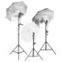 Kit per Studio Fotografico con Set di Luci e Fondale