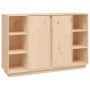Credenza 120x35x80 cm in Legno Massello di Pino