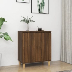 Credenza Rovere Marrone 60x35x70 cm in Legno Ingegnerizzato