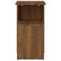 Tavolino da Salotto Rovere Marrone 36x30x56cm Legno Multistrato