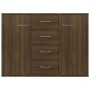 Credenza Rovere Marrone 88x30x65 cm in Legno Multistrato