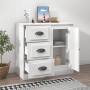 Credenza Bianca 70x35,5x67,5 cm in Legno Multistrato