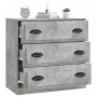 Credenza Grigio Cemento 70x35,5x67,5 cm in Legno Multistrato