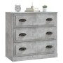 Credenza Grigio Cemento 70x35,5x67,5 cm in Legno Multistrato