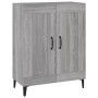 Credenza Grigio Sonoma 69,5x34x90 cm in Legno Multistrato