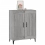 Credenza Grigio Sonoma 69,5x34x90 cm in Legno Multistrato