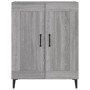 Credenza Grigio Sonoma 69,5x34x90 cm in Legno Multistrato