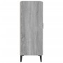 Credenza Grigio Sonoma 69,5x34x90 cm in Legno Multistrato