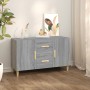 Credenza Grigio Sonoma 100x36x60 cm in Legno Multistrato