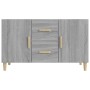 Credenza Grigio Sonoma 100x36x60 cm in Legno Multistrato