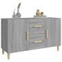 Credenza Grigio Sonoma 100x36x60 cm in Legno Multistrato