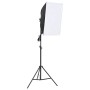 Kit per Studio Fotografico con Softbox, Fondale e Riflettore