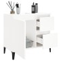 Armadietto da Bagno Bianco 65x33x60 cm in Legno Multistrato
