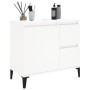 Armadietto da Bagno Bianco 65x33x60 cm in Legno Multistrato