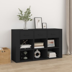 Credenza Nera 100x30x59,5 cm in Legno Multistrato