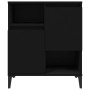 Credenza Nero 60x35x70 cm in Legno Multistrato