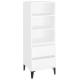 Credenza Bianco 40x36x110 cm in Legno Multistrato