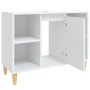 Mobile Lavabo Bianco 80x33x60 cm in Legno Multistrato