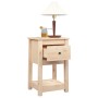 Comodino 40x35x61,5 cm in Legno Massello di Pino