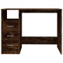 Scrivania Cassetti Rovere Fumo 102x50x76 cm Legno Multistrato