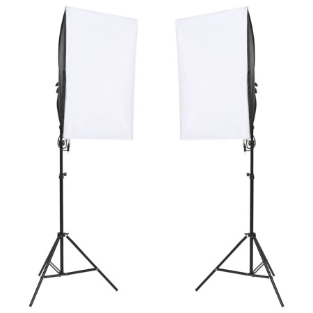 Kit per Studio Fotografico con Set di Luci e Fondale